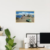 Aussicht auf die Fähre am Pier Poster (Heimbüro)