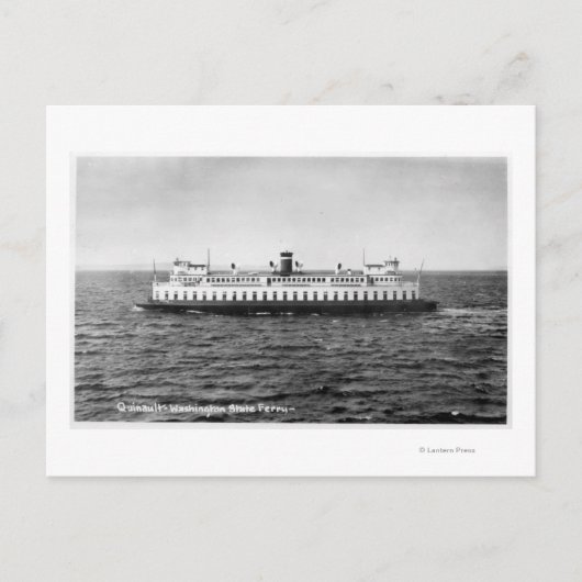 Aussicht auf die Fähre von Quinault Postkarte (Vorderseite)