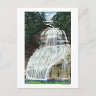 Aussicht auf die Fälle von Chequagah Postkarte