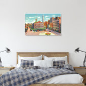 Aussicht auf die Faneuil Hall, die Wiege der Freih Leinwanddruck (Insitu (Schlafzimmer))