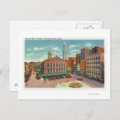 Aussicht auf die Faneuil Hall, die Wiege der Freih Postkarte (Vorne/Hinten)