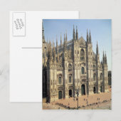 Aussicht auf die Fassade, begonnen 1386 Postkarte (Vorne/Hinten)