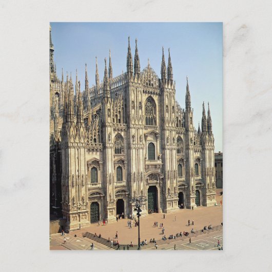 Aussicht auf die Fassade, begonnen 1386 Postkarte (Vorderseite)