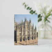 Aussicht auf die Fassade, begonnen 1386 Postkarte (Stehend Vorderseite)