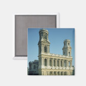 Aussicht auf die Fassade der Kirche Magnet (Vorderseite/Rückseite)