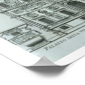 Aussicht auf die Fassade der Villa Borghese, Rom ( Poster (Ecke)