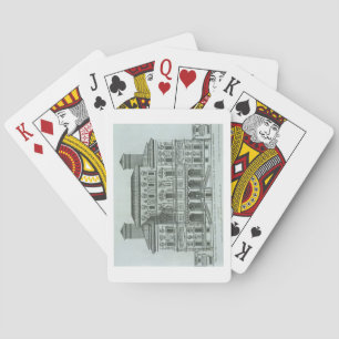 Aussicht auf die Fassade der Villa Borghese, Rom ( Spielkarten