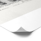 Aussicht auf die Fassade des Palazzo Chigi, Rom, D Poster (Ecke)