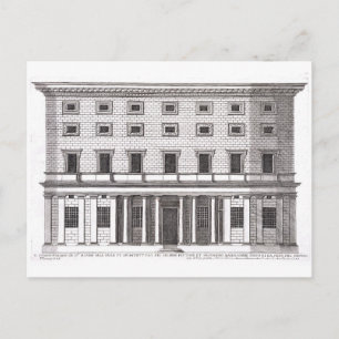 Aussicht auf die Fassade des Palazzo Massimi alla Postkarte