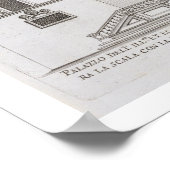 Aussicht auf die Fassade des Palazzo Senatorio auf Poster (Ecke)