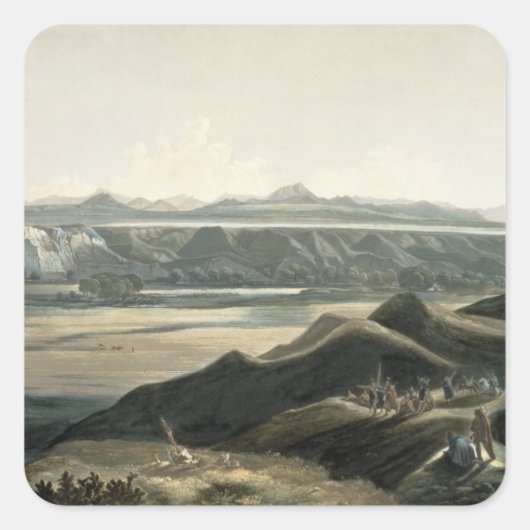 Aussicht auf die Felsgebirge, Platte 44 aus Band Quadratischer Aufkleber (Vorderseite)