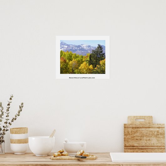 Aussicht auf die Felsgebirge von Colorado Poster (Küche)
