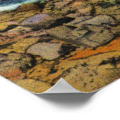 Aussicht auf die Fischerboote vom York Beach Poster (Ecke)