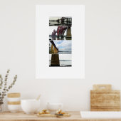 Aussicht auf die Forth Rail Bridge Poster (Küche)