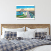 Aussicht auf die Friedensbrücke Leinwanddruck (Insitu (Schlafzimmer))