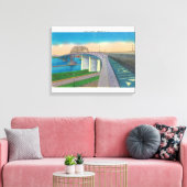 Aussicht auf die Friedensbrücke Leinwanddruck (Insitu (Wohnzimmer))