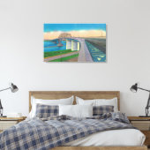 Aussicht auf die Friedensbrücke Leinwanddruck (Insitu (Schlafzimmer))