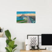 Aussicht auf die Friedensbrücke Poster (Heimbüro)