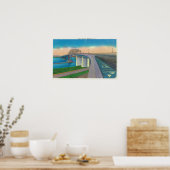 Aussicht auf die Friedensbrücke Poster (Küche)
