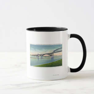 Aussicht auf die Friedensbrücke über Niagara Tasse
