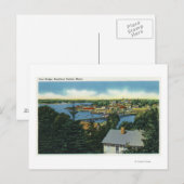 Aussicht auf die Fußgängerbrücke Postkarte (Vorne/Hinten)