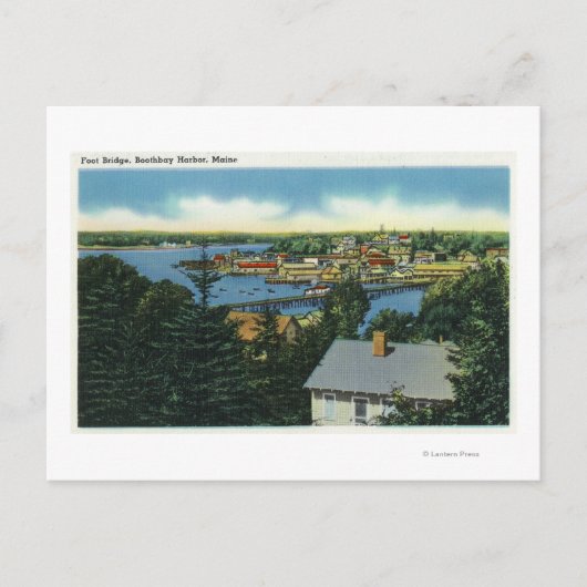 Aussicht auf die Fußgängerbrücke Postkarte (Vorderseite)