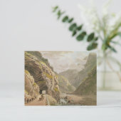 Aussicht auf die Galerie d'Algaby bei der Walliser Postkarte (Stehend Vorderseite)