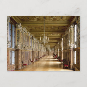 Aussicht auf die Galerie Francois I, 1528-40 Postkarte