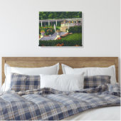 Aussicht auf die Gärten von Yaddo Leinwanddruck (Insitu (Schlafzimmer))