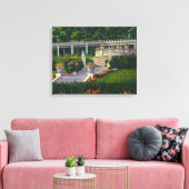Aussicht auf die Gärten von Yaddo Leinwanddruck (Insitu (Wohnzimmer))