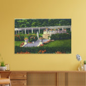 Aussicht auf die Gärten von Yaddo Leinwanddruck (Insitu (Wohnzimmer))