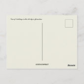 Aussicht auf die Gebäude in der Altstadt von Jerus Postkarte (Rückseite)