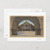 Aussicht auf die Gedächtniskirche, Stanford U. Postkarte (Vorne/Hinten)