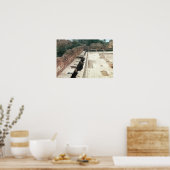 Aussicht auf die Gemeinschaftswanne Poster (Küche)