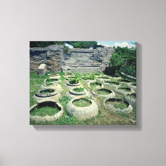 Aussicht auf die Geschäfte Leinwanddruck (Vorderseite)