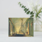 Aussicht auf die Grand Gallery des Louvre Postkarte (Stehend Vorderseite)