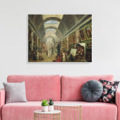 Aussicht auf die Grand Gallery of the Louvre, 1796 Leinwanddruck (Insitu (Wohnzimmer))