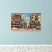 Aussicht auf die Grant Avenue, Chinatown Leinwanddruck (Insitu (Holzboden))
