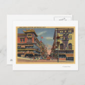 Aussicht auf die Grant Avenue, Chinatown Postkarte (Vorne/Hinten)