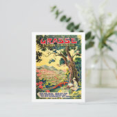 Aussicht auf die Grasse Town, Sommer in Frankreich Postkarte (Stehend Vorderseite)