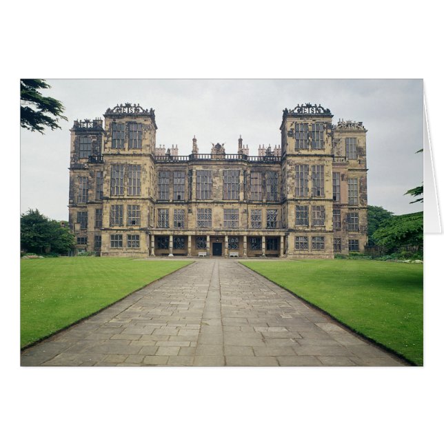 Aussicht auf die Hardwick Hall (Vorderseite (Horizontal))