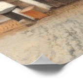 Aussicht auf die Häuser in Delft (Die kleine Straß Poster (Ecke)