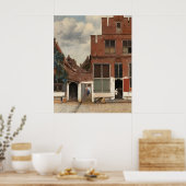 Aussicht auf die Häuser in Delft (Die kleine Straß Poster (Küche)