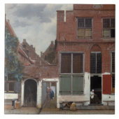 Aussicht auf die Häuser in Delft The Little Street Fliese (Vorderseite)