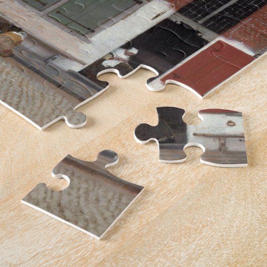 Aussicht auf die Häuser in Delft The Little Street Puzzle (Seite)