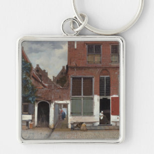 Aussicht auf die Häuser in Delft The Little Street Schlüsselanhänger