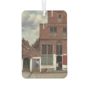 Aussicht auf die Häuser in Delft von Johannes Verm Autolufterfrischer