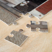 Aussicht auf die Häuser in Delft von Johannes Verm Puzzle (Seite)