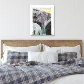 Aussicht auf die Höhle des Windes im Winter Leinwanddruck (Insitu (Schlafzimmer))