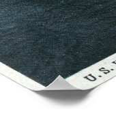 Aussicht auf die Hwy Bridge, Route 9 Poster (Ecke)